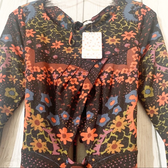 Free People Far Out Black Combo Maxi Dress Size: L - Picture 7 of 10